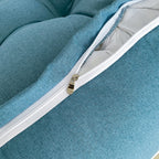 60cm Blue Wedge Lumbar Pillow