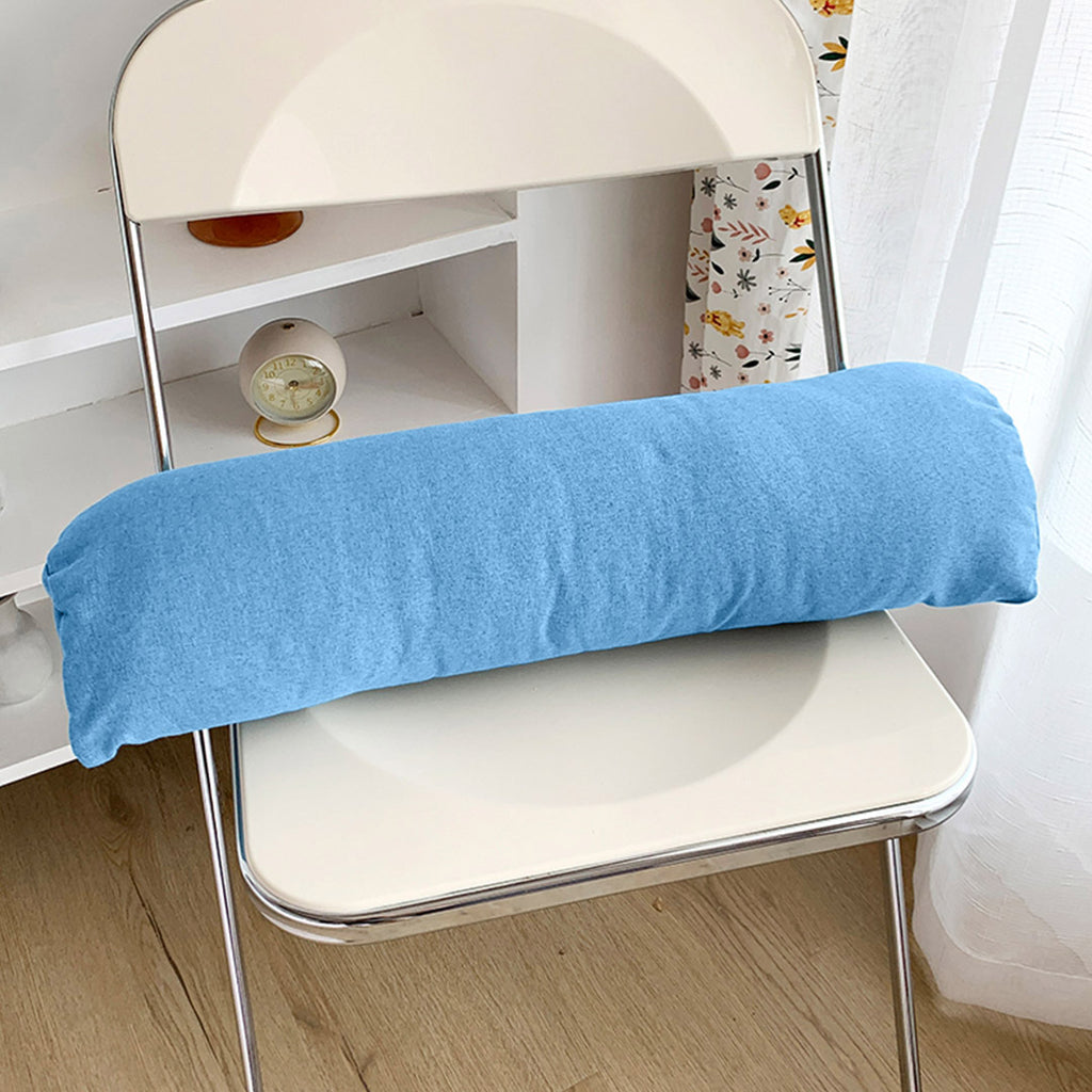 45cm Blue Wedge Lumbar Pillow