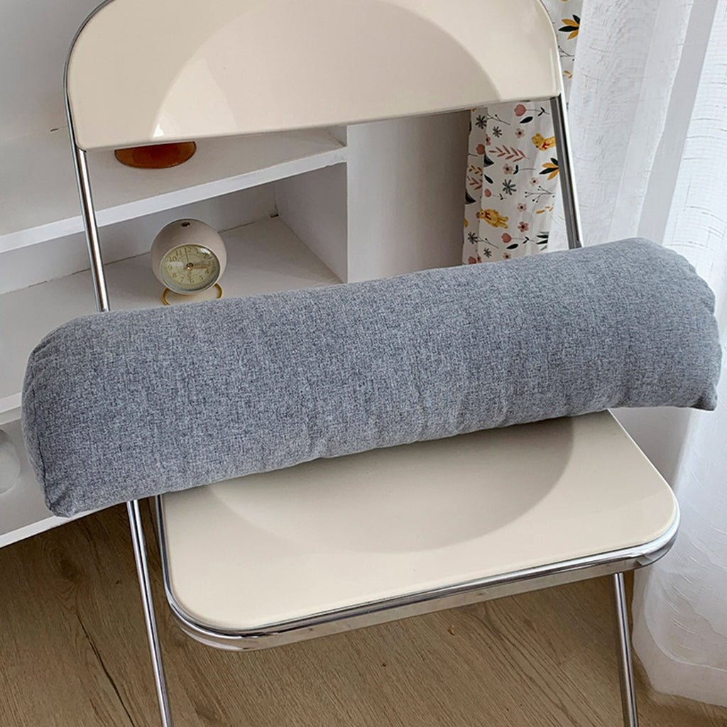 45cm Silver Wedge Lumbar Pillow