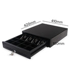 Manual Cash Drawer 4 Bills 8 Coins Tray Pos 410