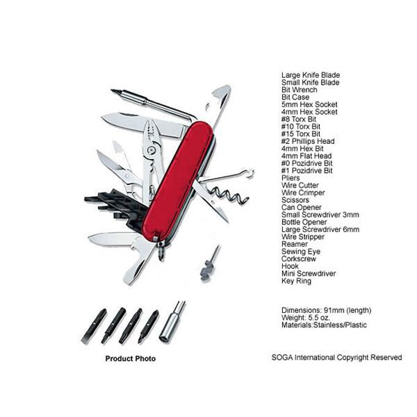Multi Function Army Knife Tool Swiss Style 107